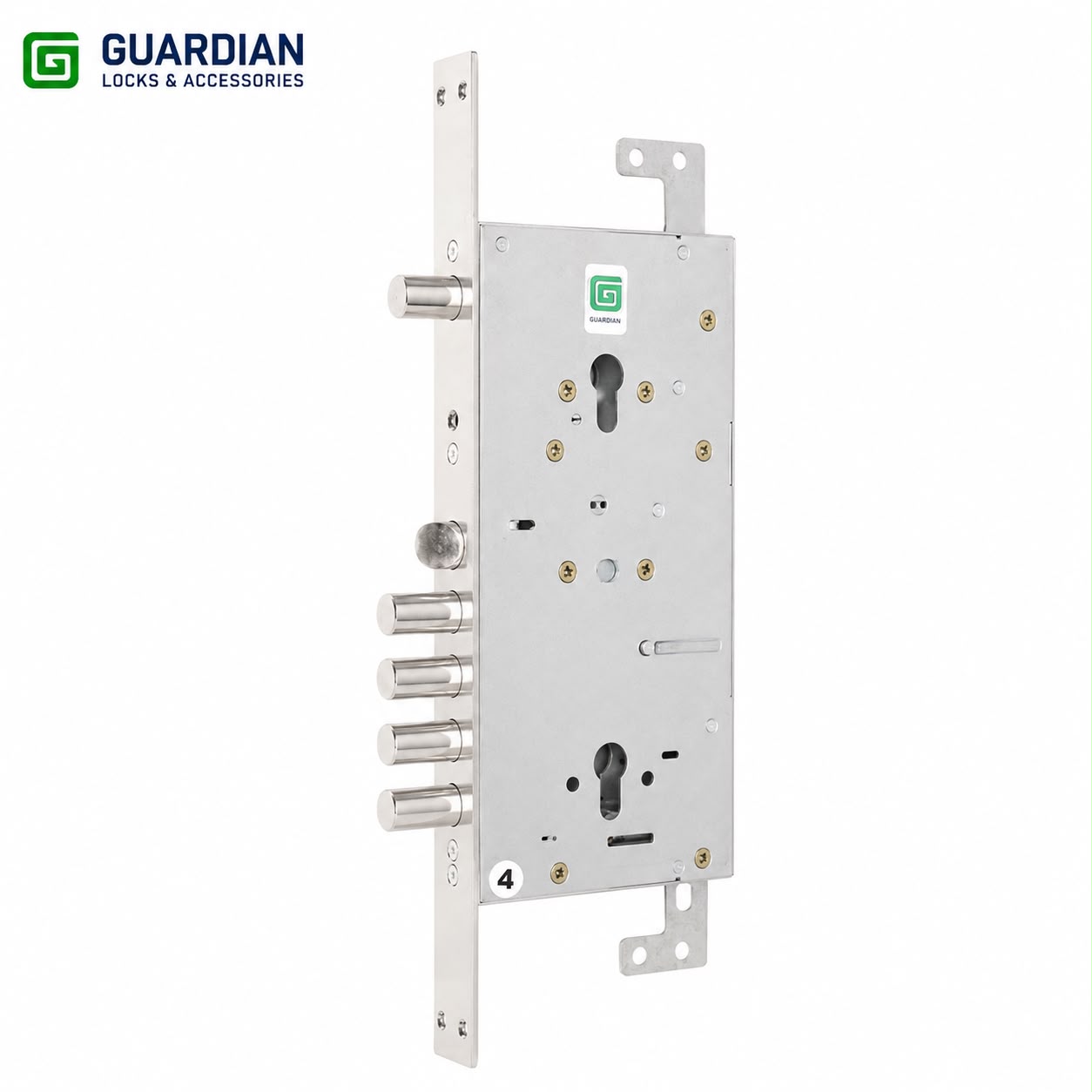 guardian-75-16zt-1 ჯავშნირებული რკინის კარის საკეტი მექანიზმი GUARDIAN - გარდიანი 75.16 ZT – ორი ცილინდრის ბუდით და ვერტიკალური ამძრავებით (კრაბი) G98 - Image 1